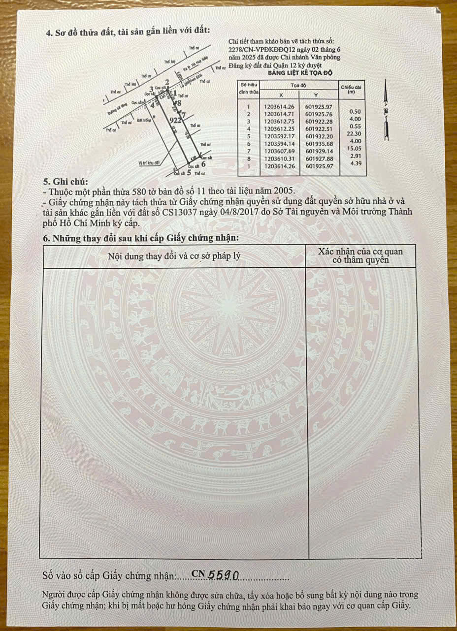 hình ảnh pháp lý Đất đẹp Thạnh Lộc 40, Phường Thạnh Lộc, Quận 12 2