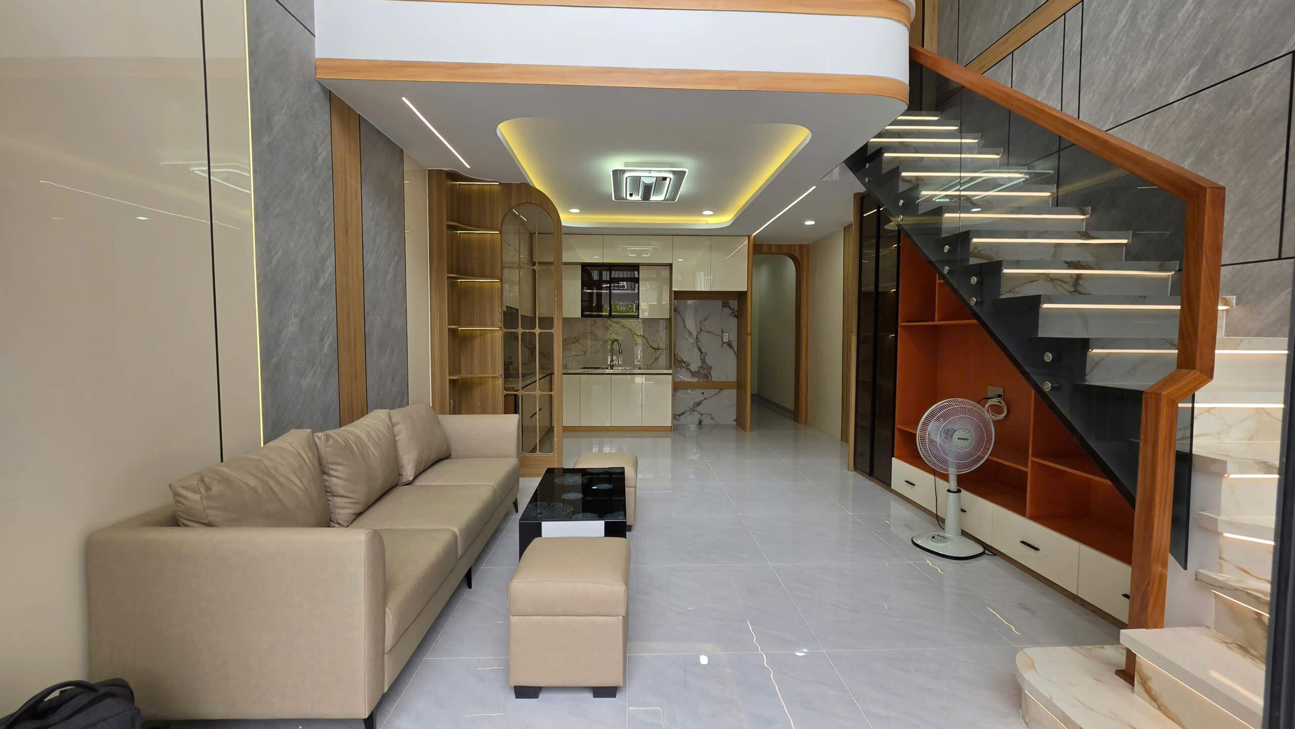 hình ảnh thực tế Nhà đẹp xây mới mặt tiền Thạnh Lộc 22 – Phường An Phú Đông 4