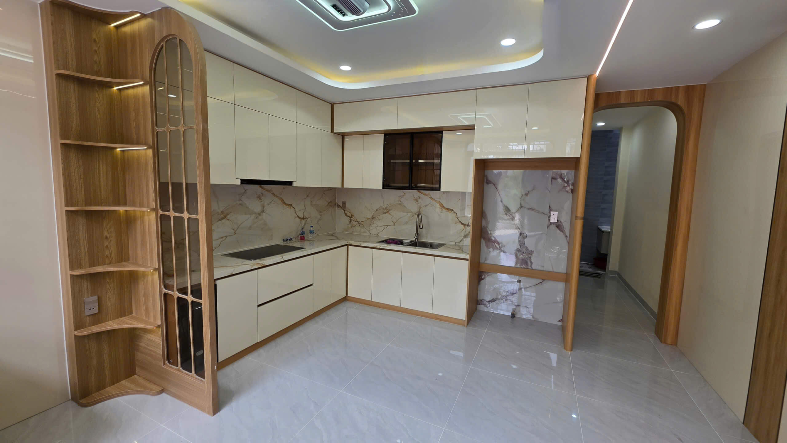 hình ảnh thực tế Nhà đẹp xây mới mặt tiền Thạnh Lộc 22 – Phường An Phú Đông 5