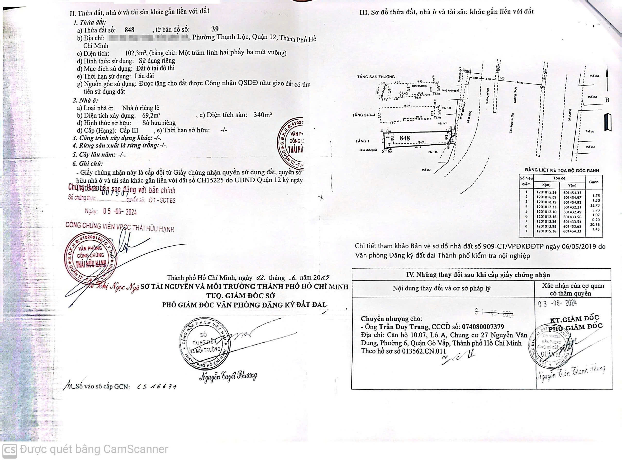 hình ảnh pháp lý Nhà mặt tiền Ngã Tư Ga Hà Huy Giáp Quận 12 2